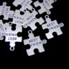 10 Pcs - Tibetan Silver Jigsaw Puzzle Best Friend Charms Pendants Jewellery K102