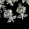 10 Pcs Tibetan Silver Rose Pendant Charm Jewellery Craft Flowers Beading A134