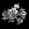 10 Pcs Tibetan Silver Rose Pendant Charm Jewellery Craft Flowers Beading A134