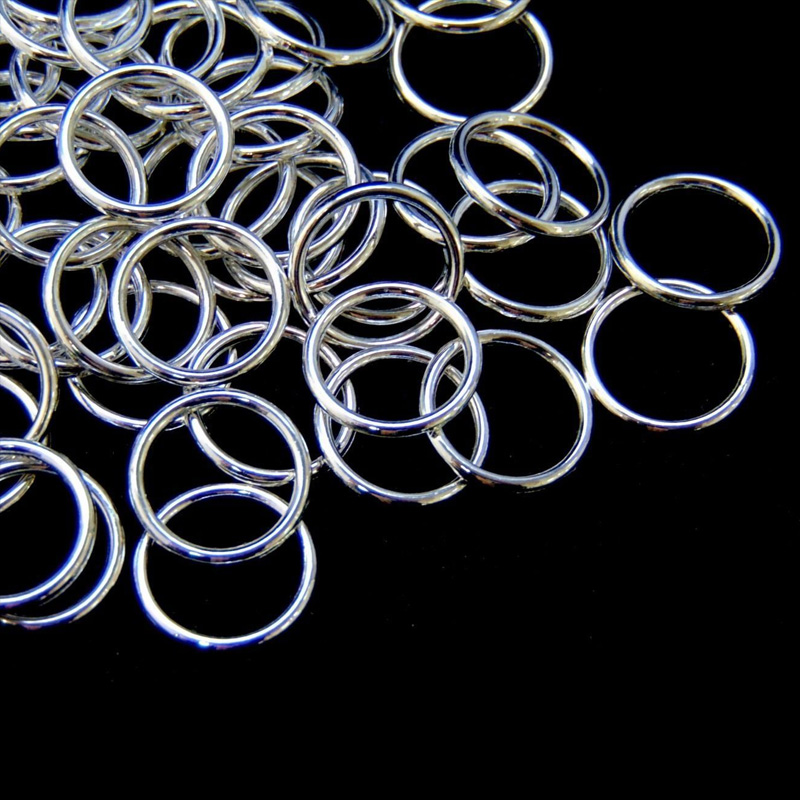 EXTRA LARGE SILVER PLATED JUMP RINGS 12mm 14mm 16mm 18mm 20mm 22mm UK