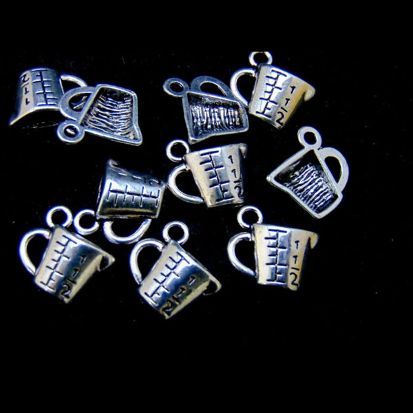 10 Pcs - Tibetan Silver 12mm Measuring Jug Charm Cooking Baking Chef O166